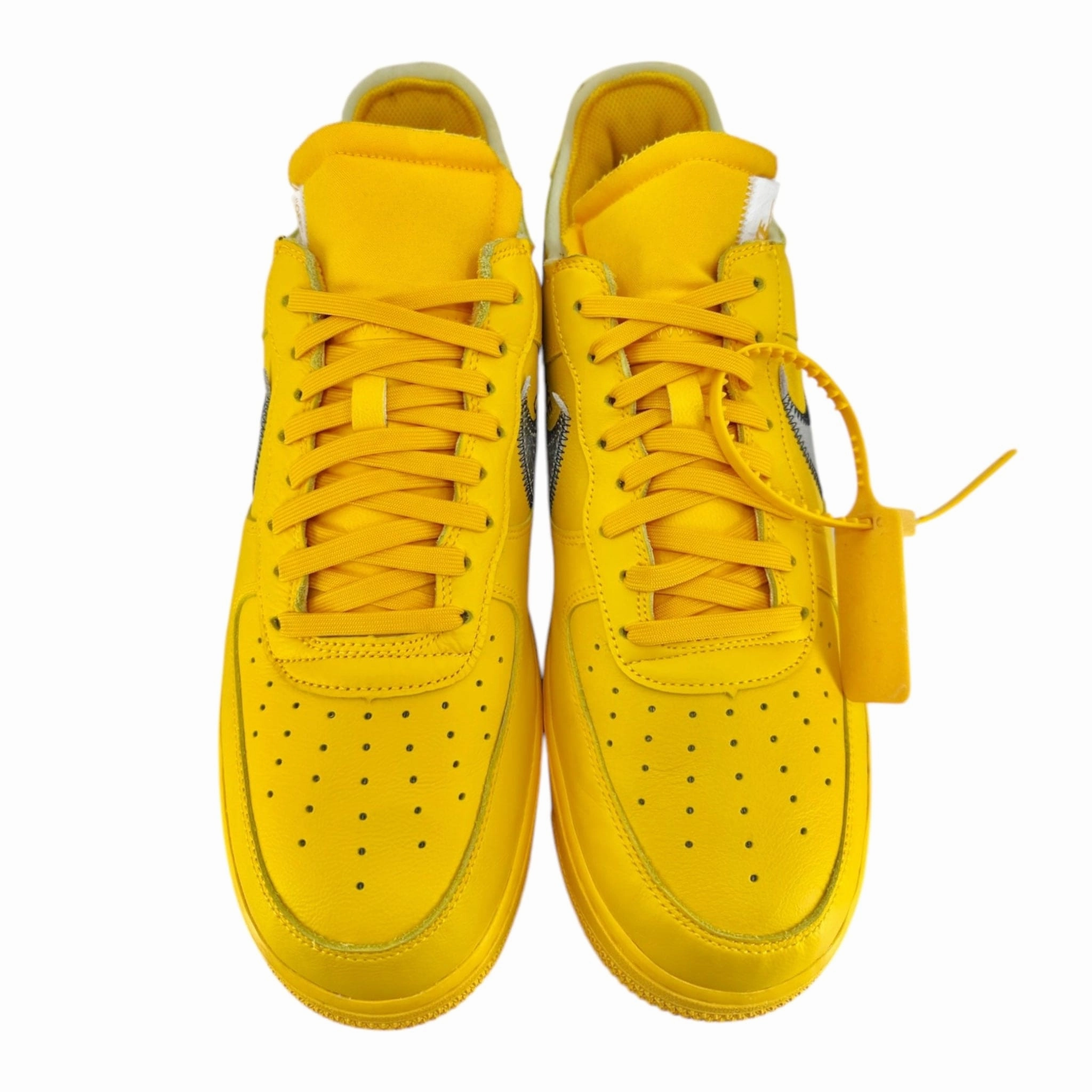Nike Air Force 1 Low Off-White University Gold Metallic Silver Pre-Owned