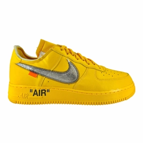 Nike Air Force 1 Low Off-White University Gold Metallic Silver Pre-Owned