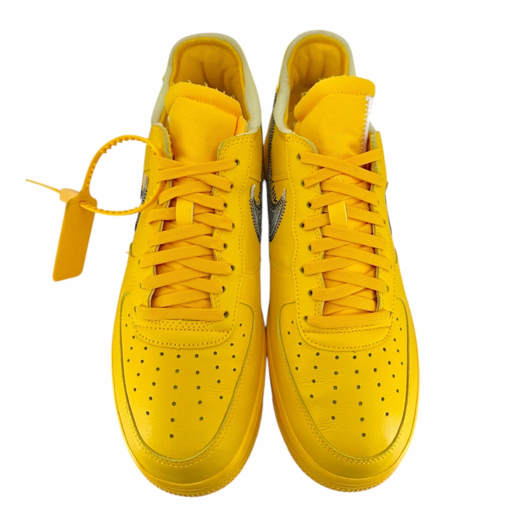 Nike Air Force 1 Low Off-White University Gold Metallic Silver Pre-Owned