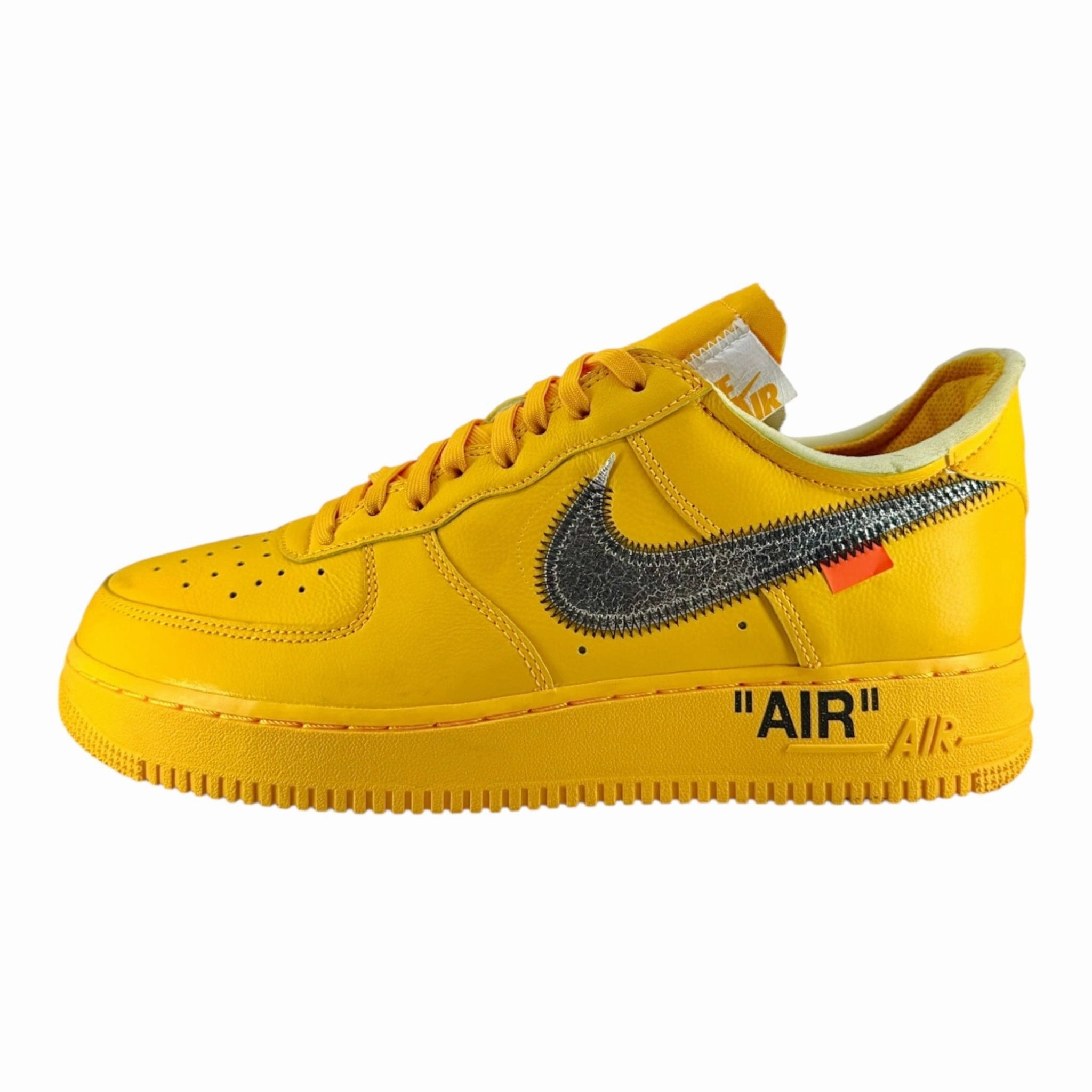 Nike Air Force 1 Low Off-White University Gold Metallic Silver Pre-Owned