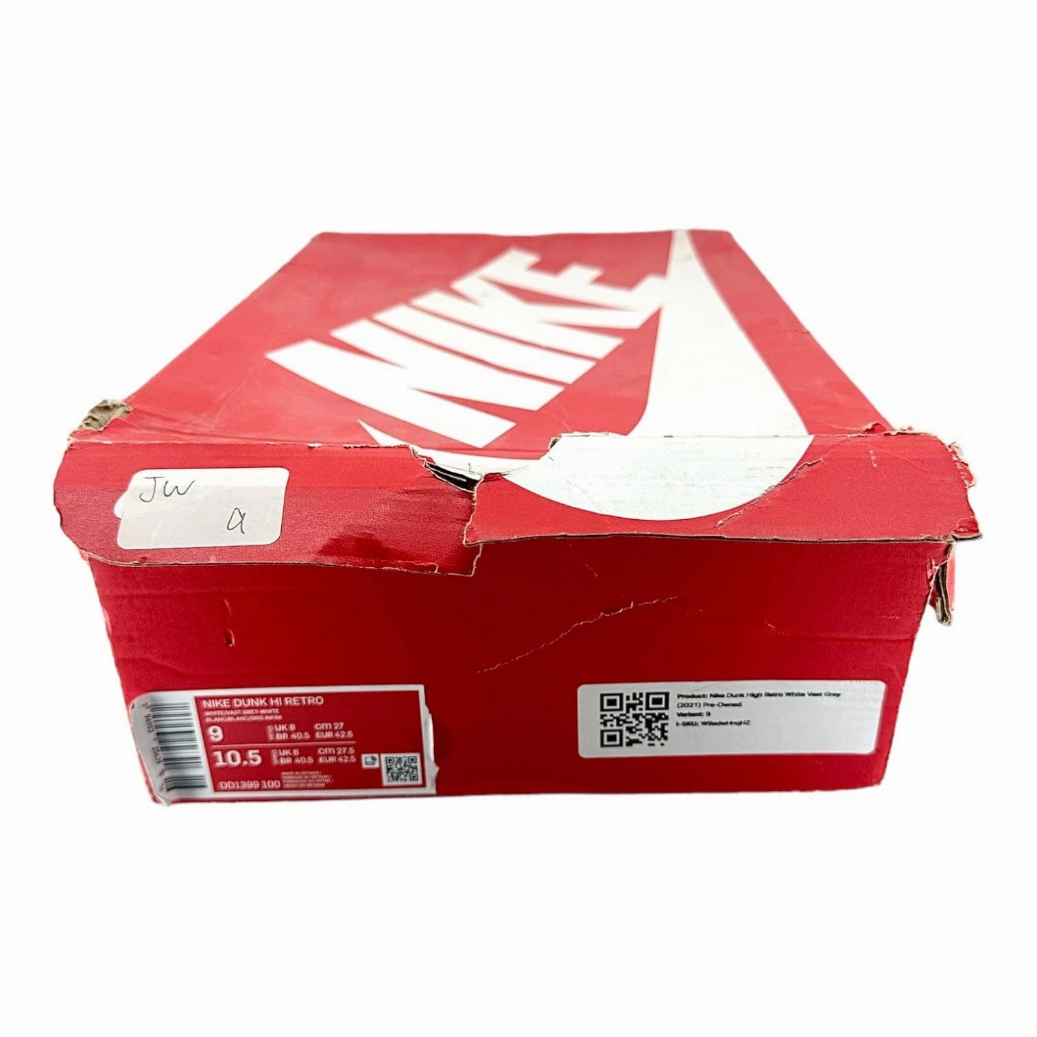 Nike Dunk High Retro White Vast Grey (2021) Pre-Owned