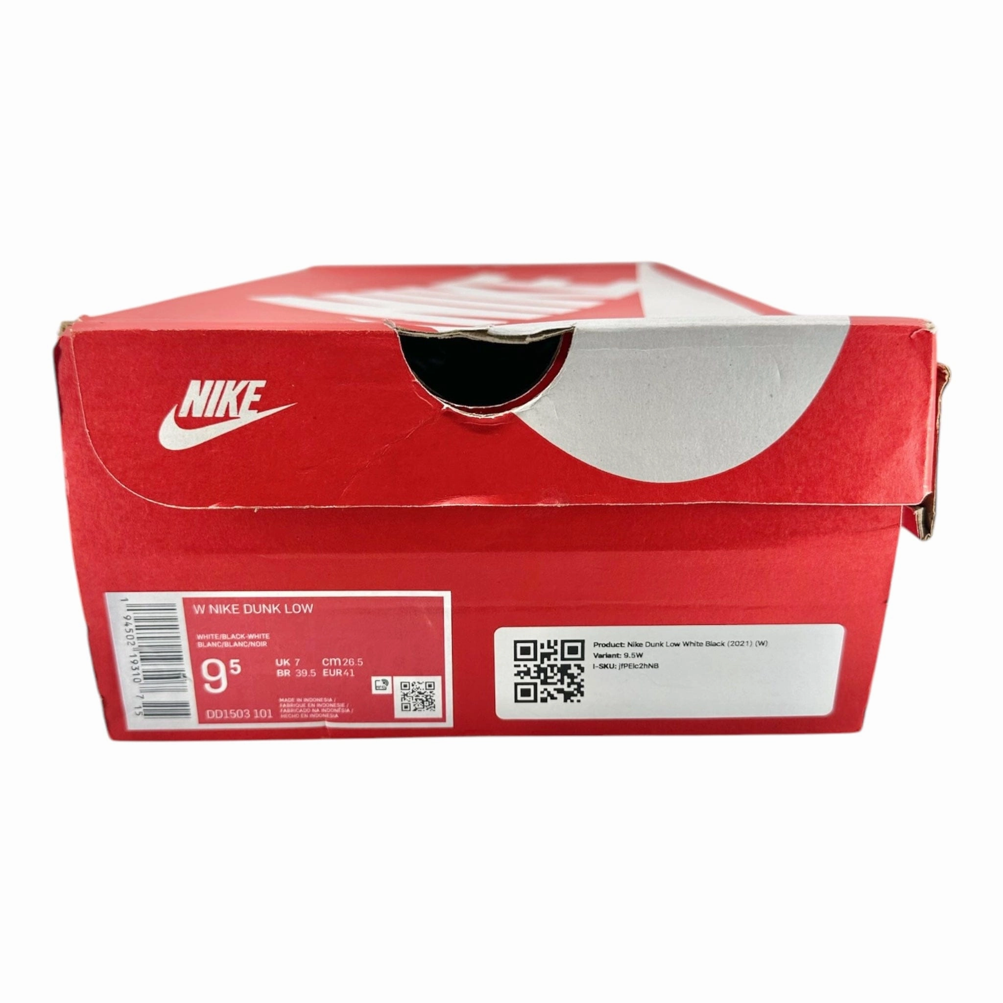 Nike Dunk Low White Black (2021) (W)