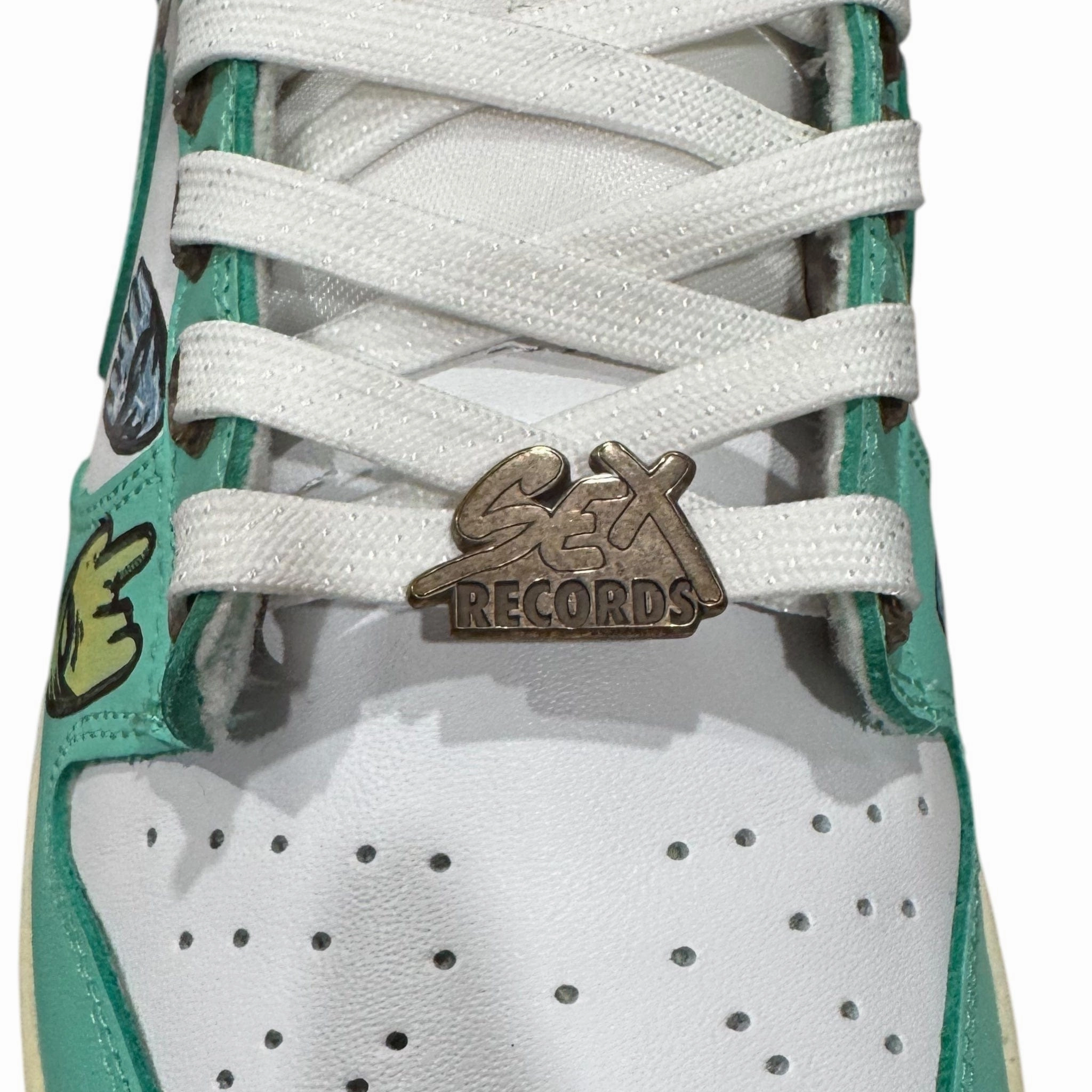 Nike x Chrome Hearts Matty Boy A Spec Hand Drawn Dunk Low Green Glow (W) Pre-Owned