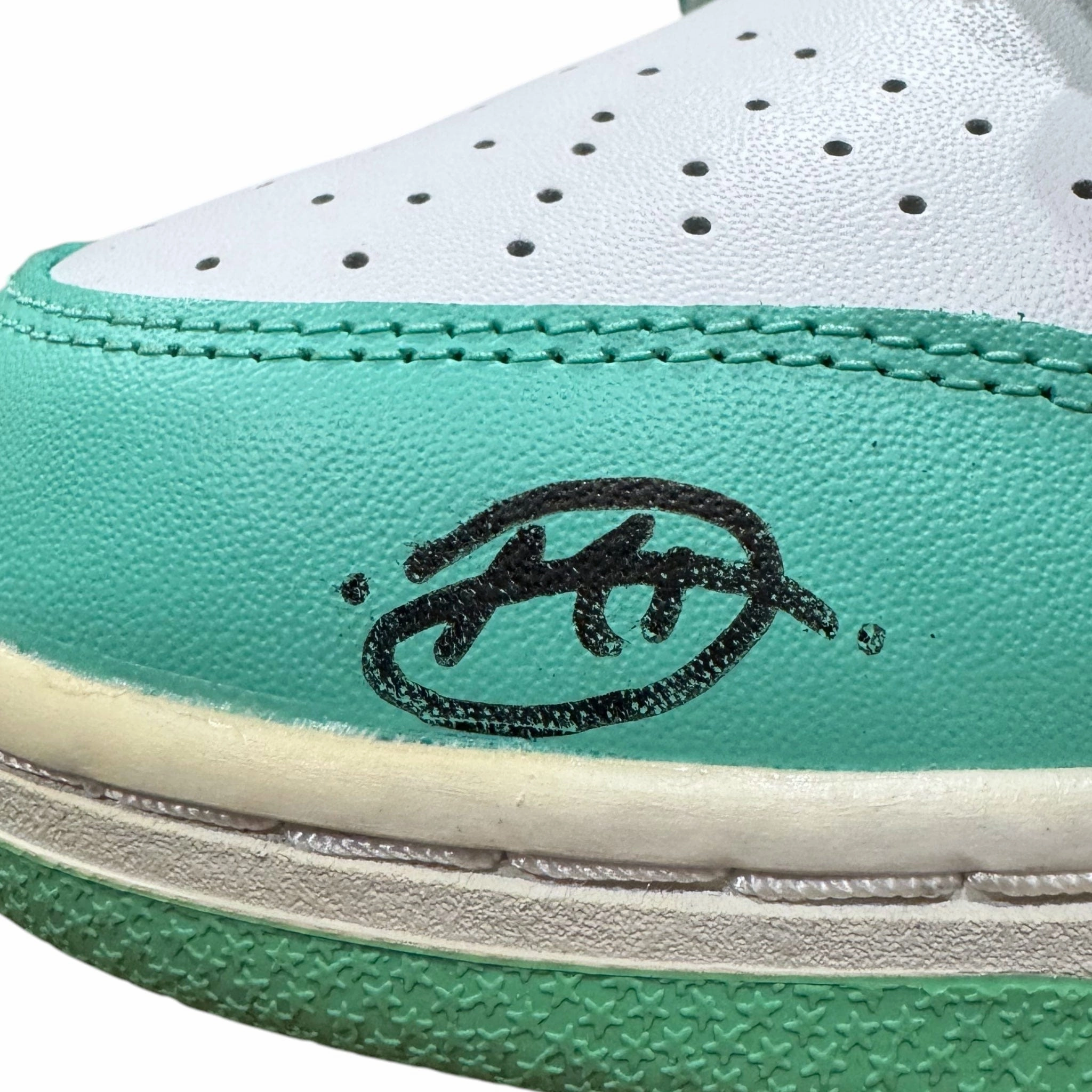 Nike x Chrome Hearts Matty Boy A Spec Hand Drawn Dunk Low Green Glow (W) Pre-Owned