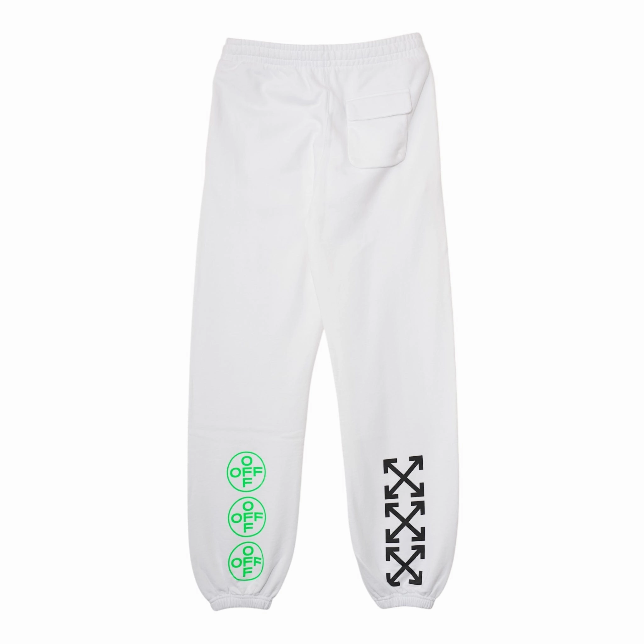 Off-White Arch Shapes Sweatpants White Brilliant Green