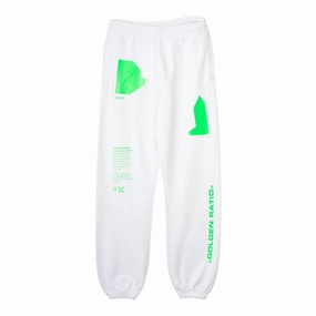 Off-White Arch Shapes Sweatpants White Brilliant Green