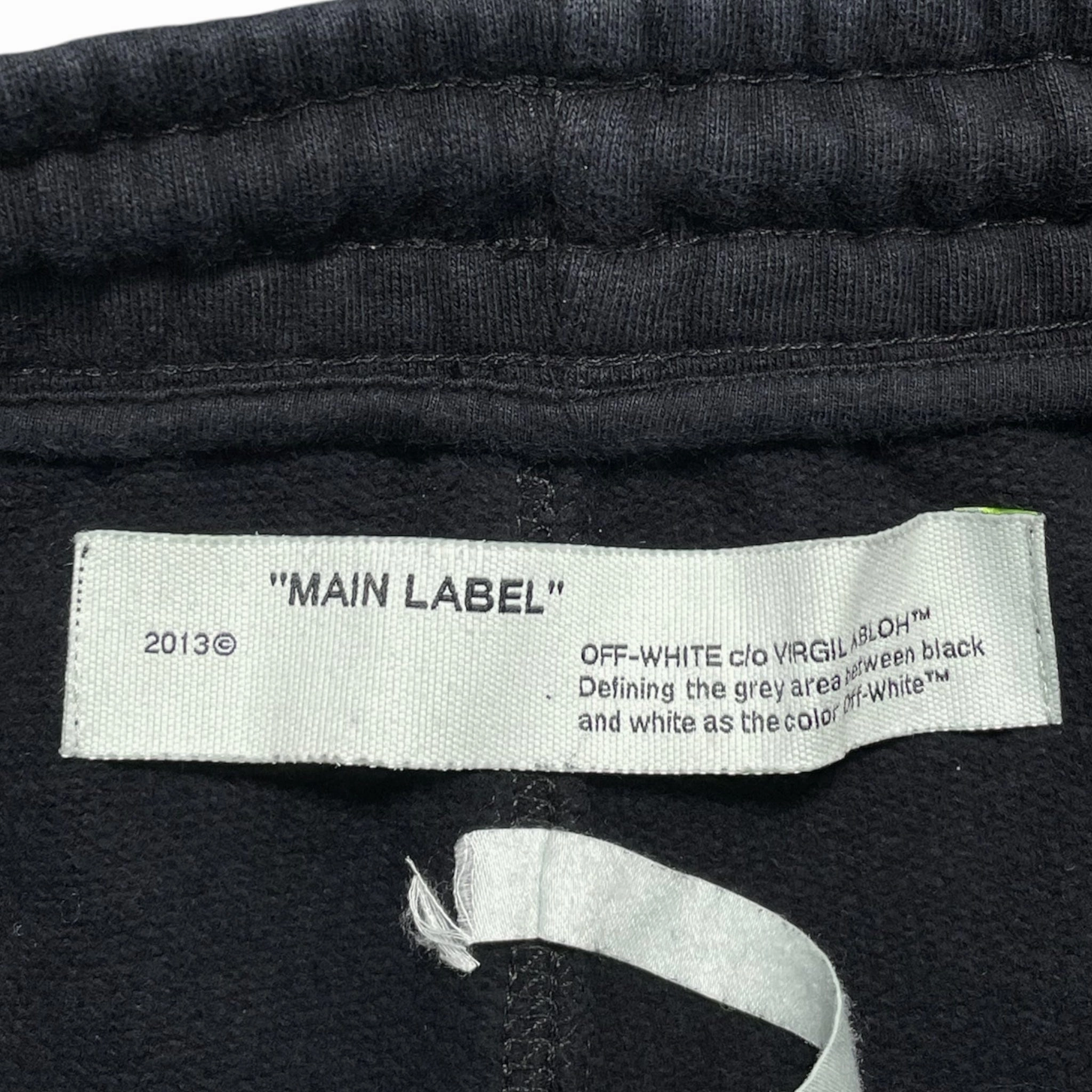 Off-White Mariana Diagonal Sweatshorts Black Pre-Owned