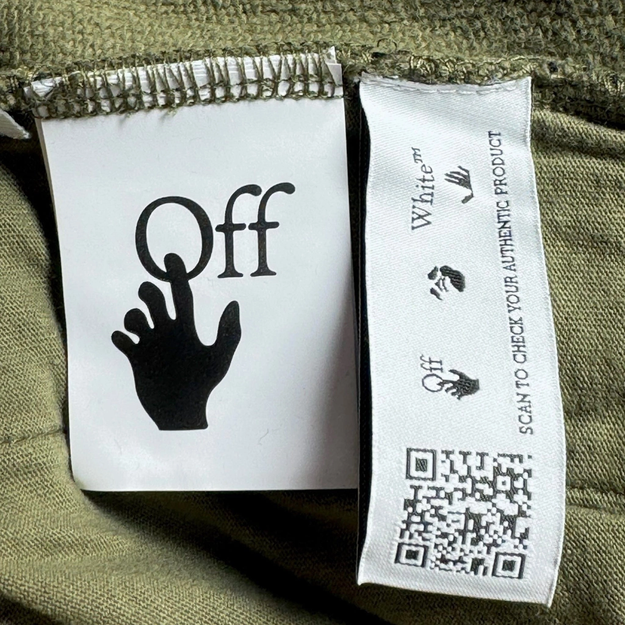Off-White Rubber Arrow Sweatpants Green