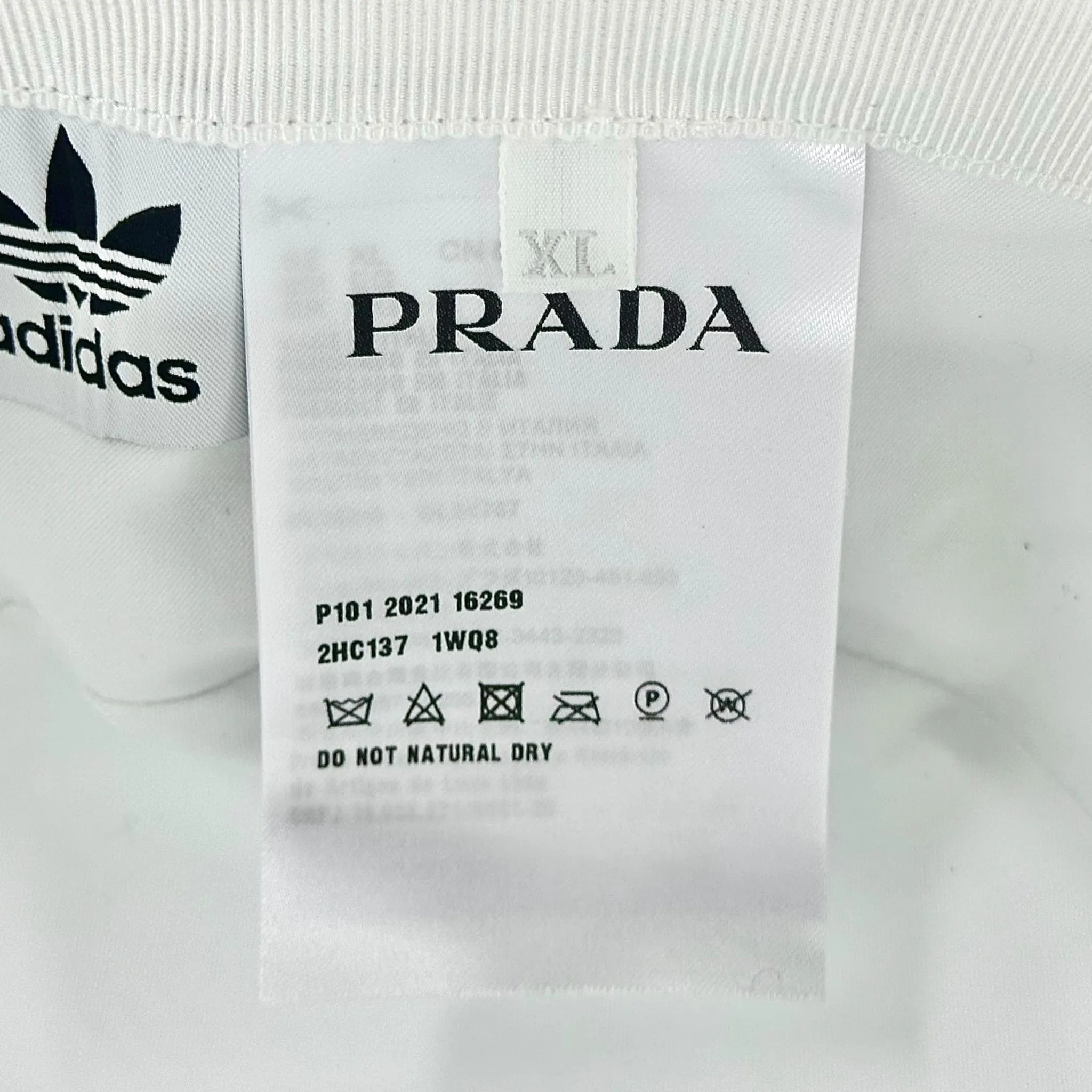 Prada x Adidas Re-nylon Bucket Hat White