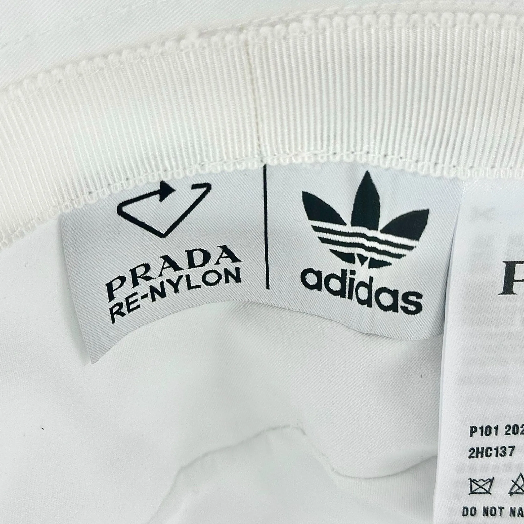 Prada x Adidas Re-nylon Bucket Hat White