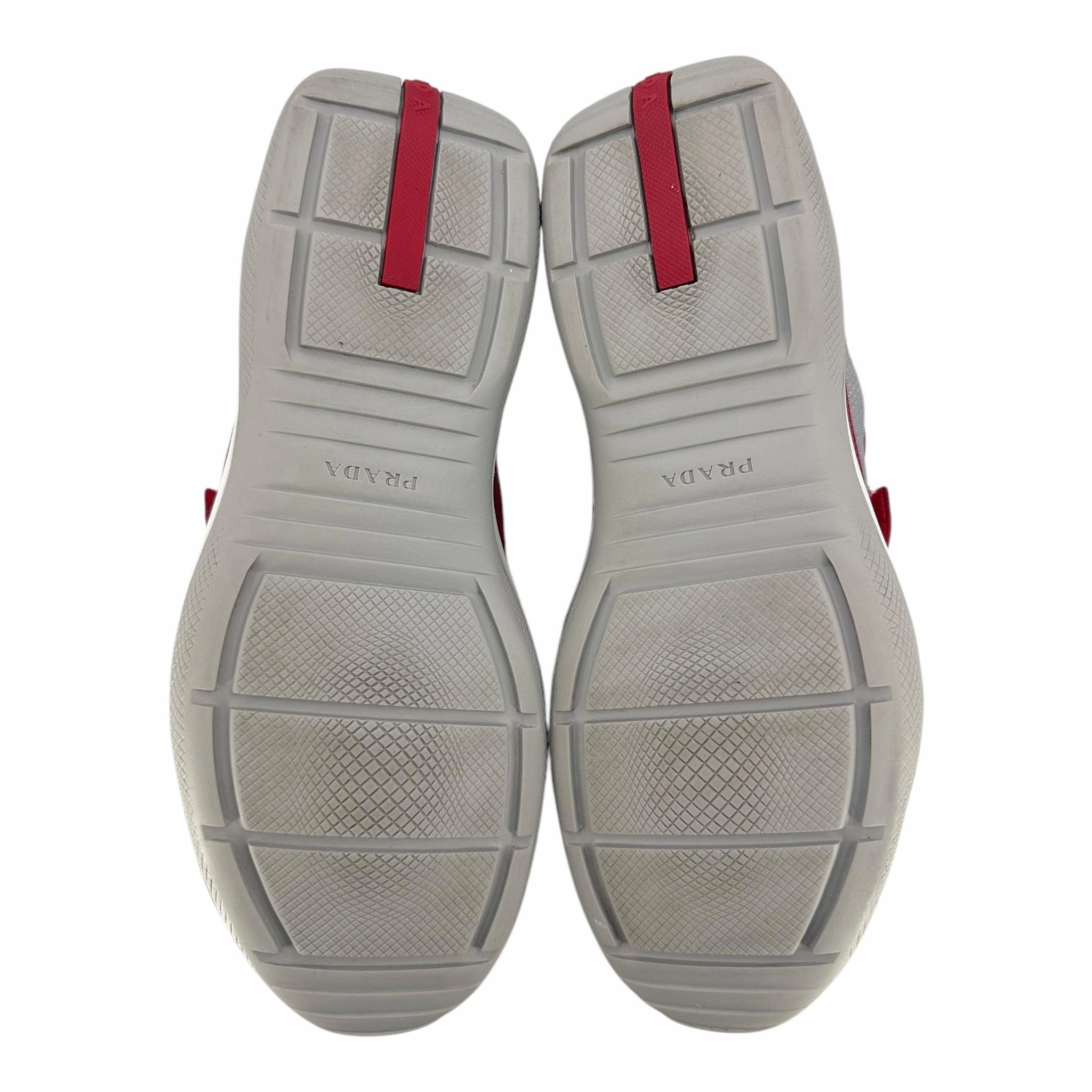 Prada America's Cup Original Sneaker Low Red White Pre-Owned