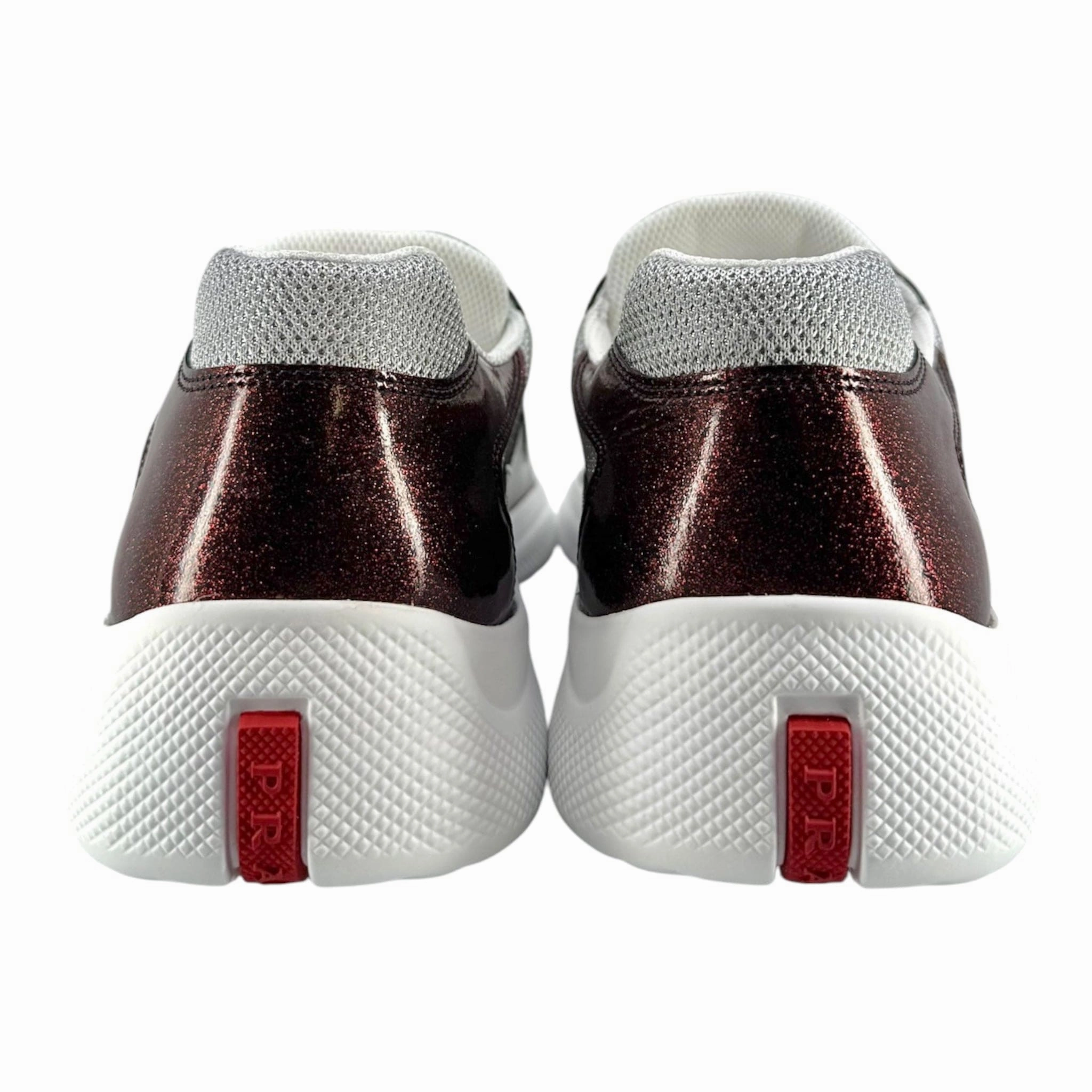 Prada America's Cup Sneaker Low Glitter Red