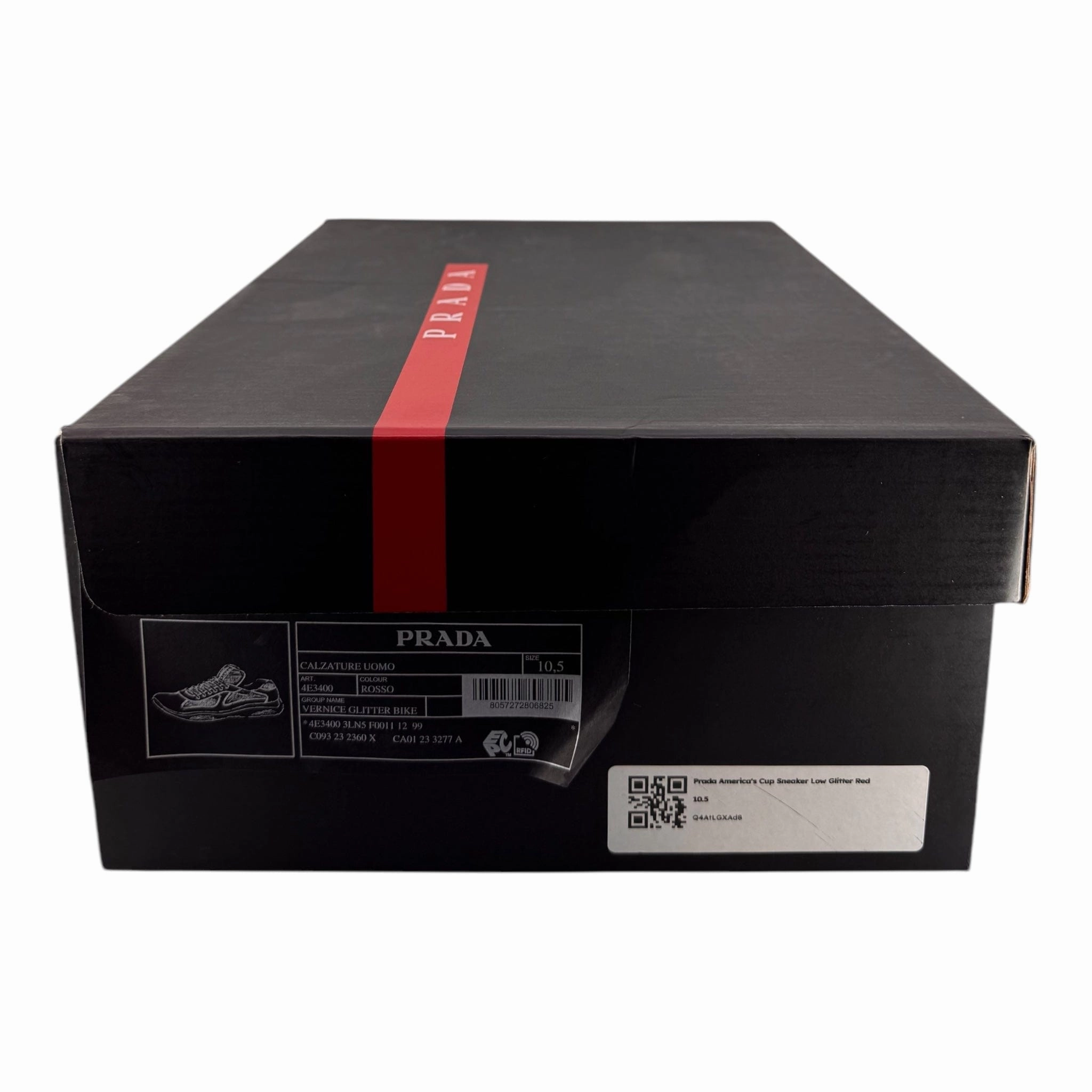 Prada America's Cup Sneaker Low Glitter Red