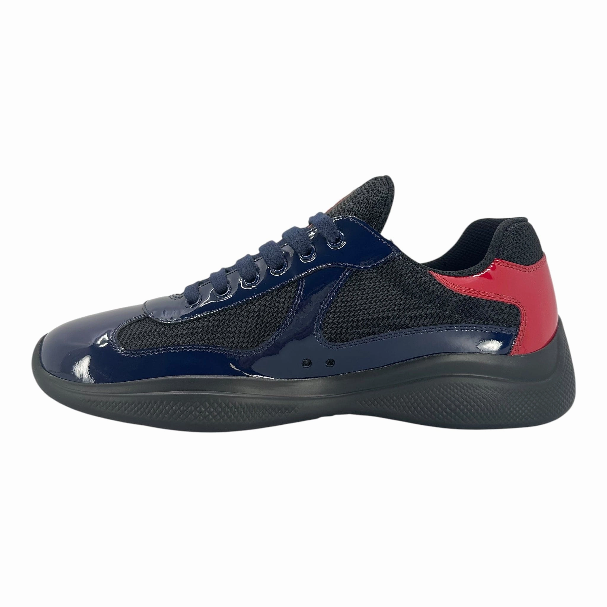 Prada America's Cup Sneaker Low Royal Blue Red Pre-Owned