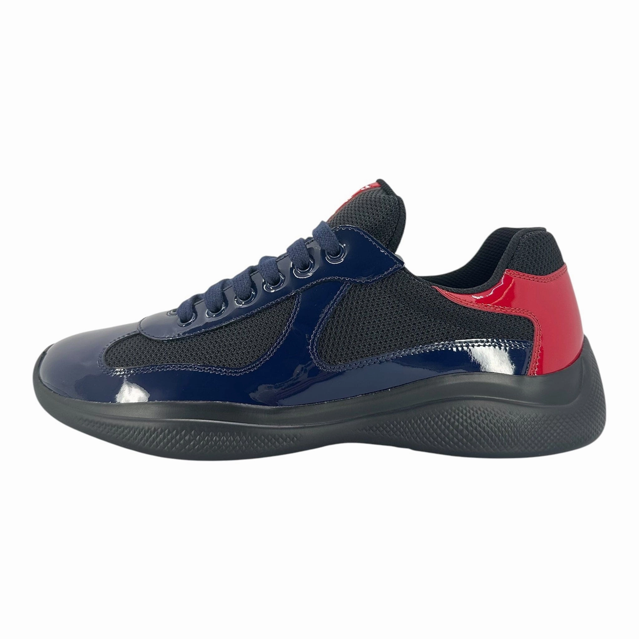 Prada America's Cup Sneaker Low Royal Blue Red Pre-Owned