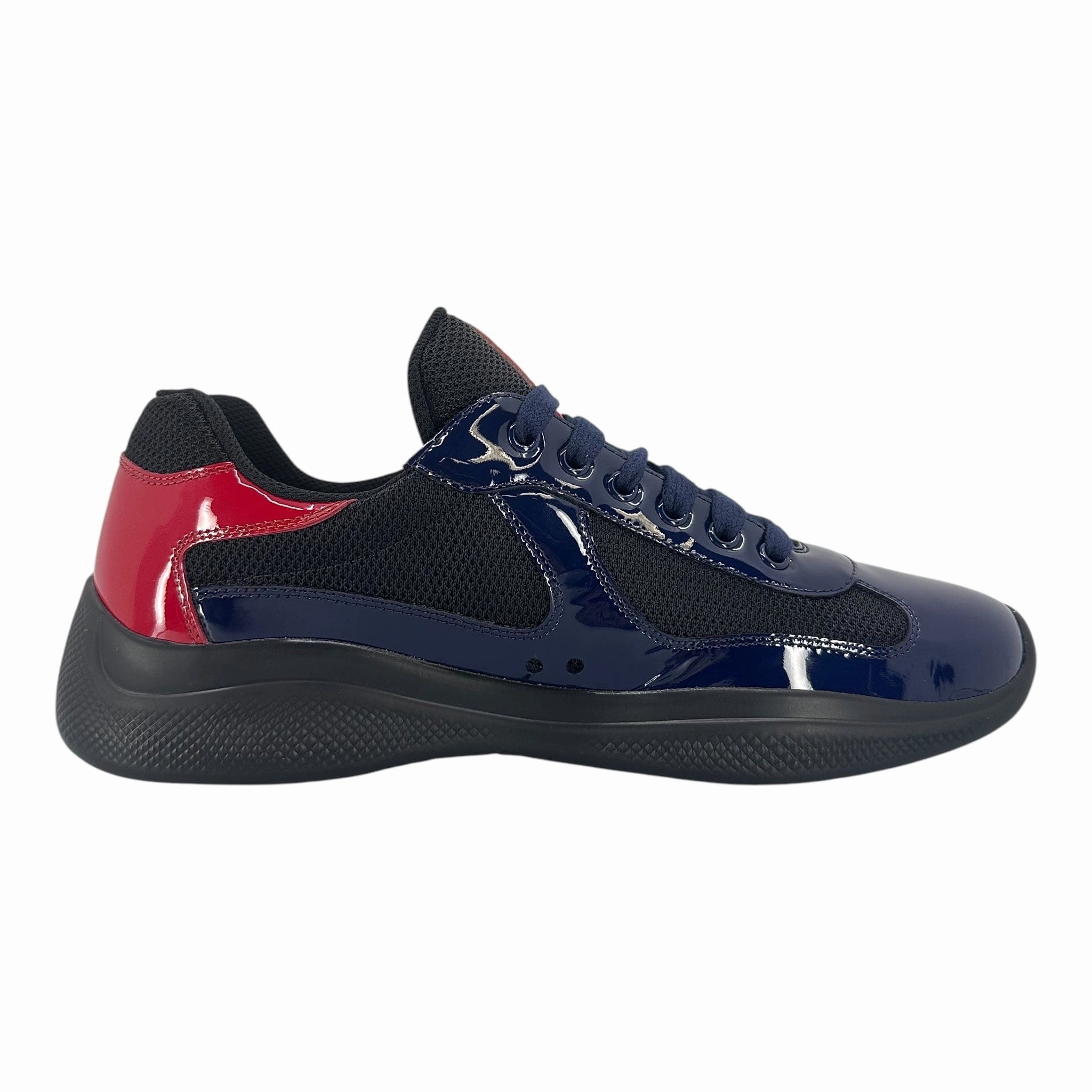 Prada America's Cup Sneaker Low Royal Blue Red Pre-Owned
