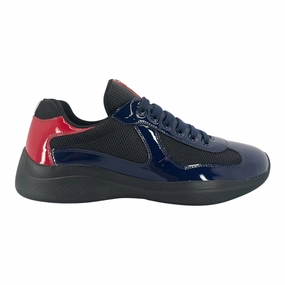 Prada America's Cup Sneaker Low Royal Blue Red Pre-Owned