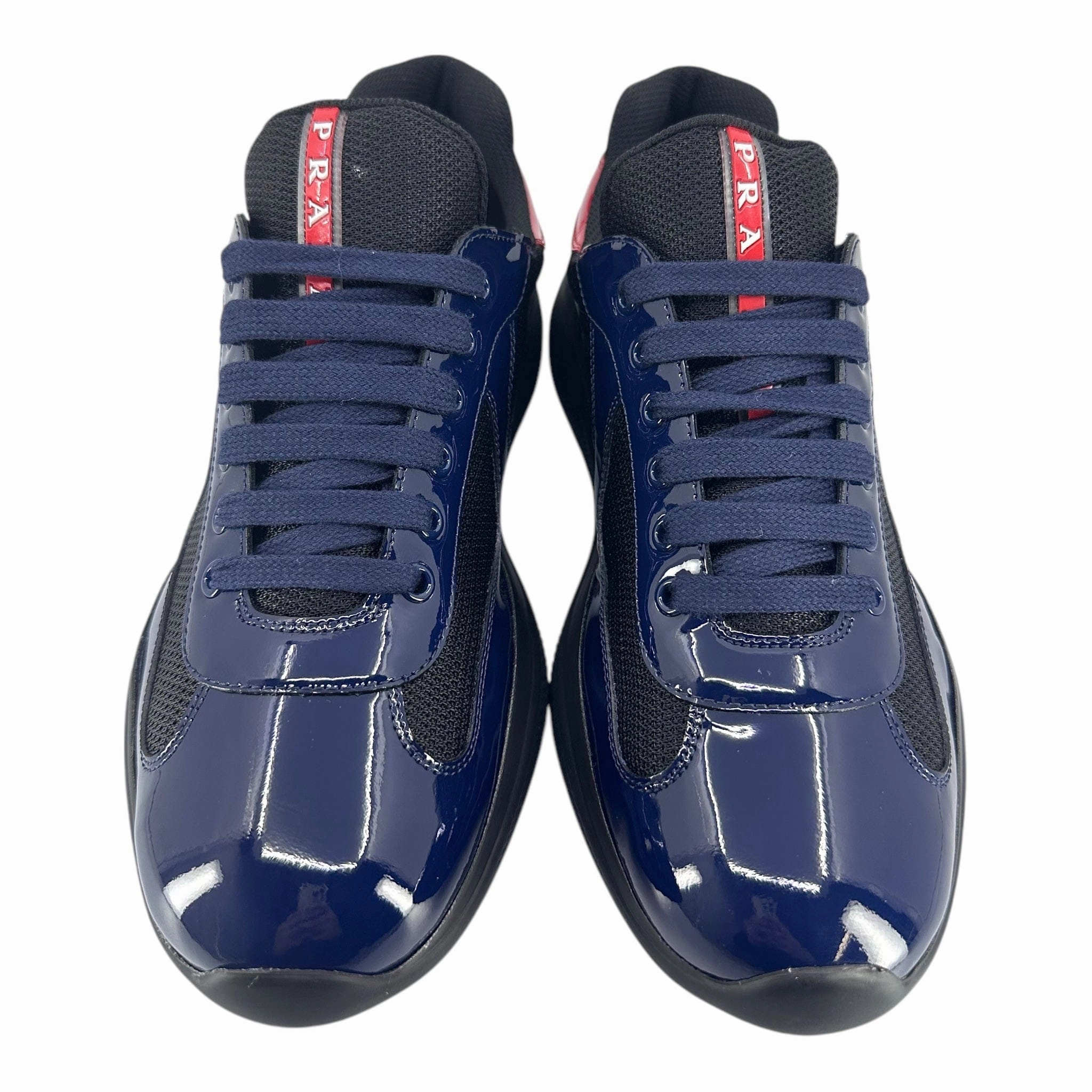 Prada America's Cup Sneaker Low Royal Blue Red Pre-Owned