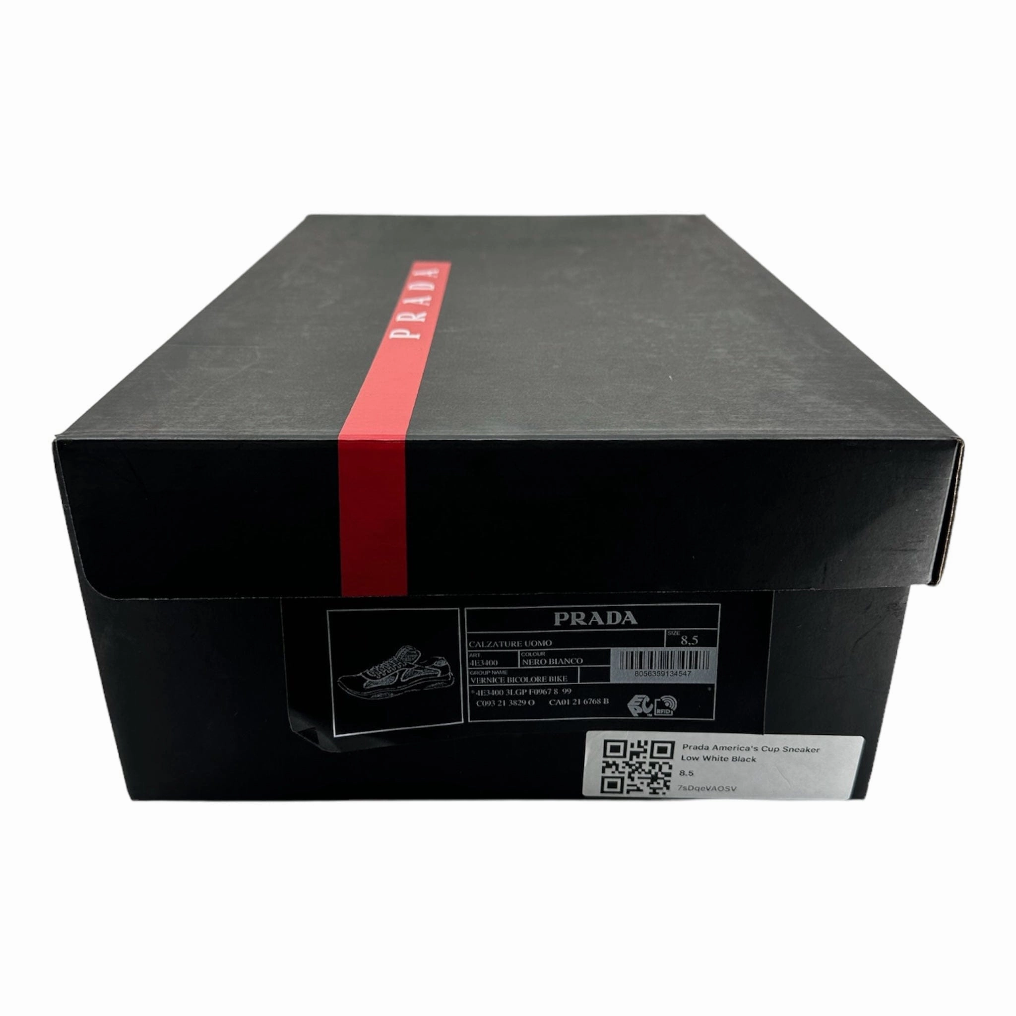 Prada America's Cup Sneaker Low White Black