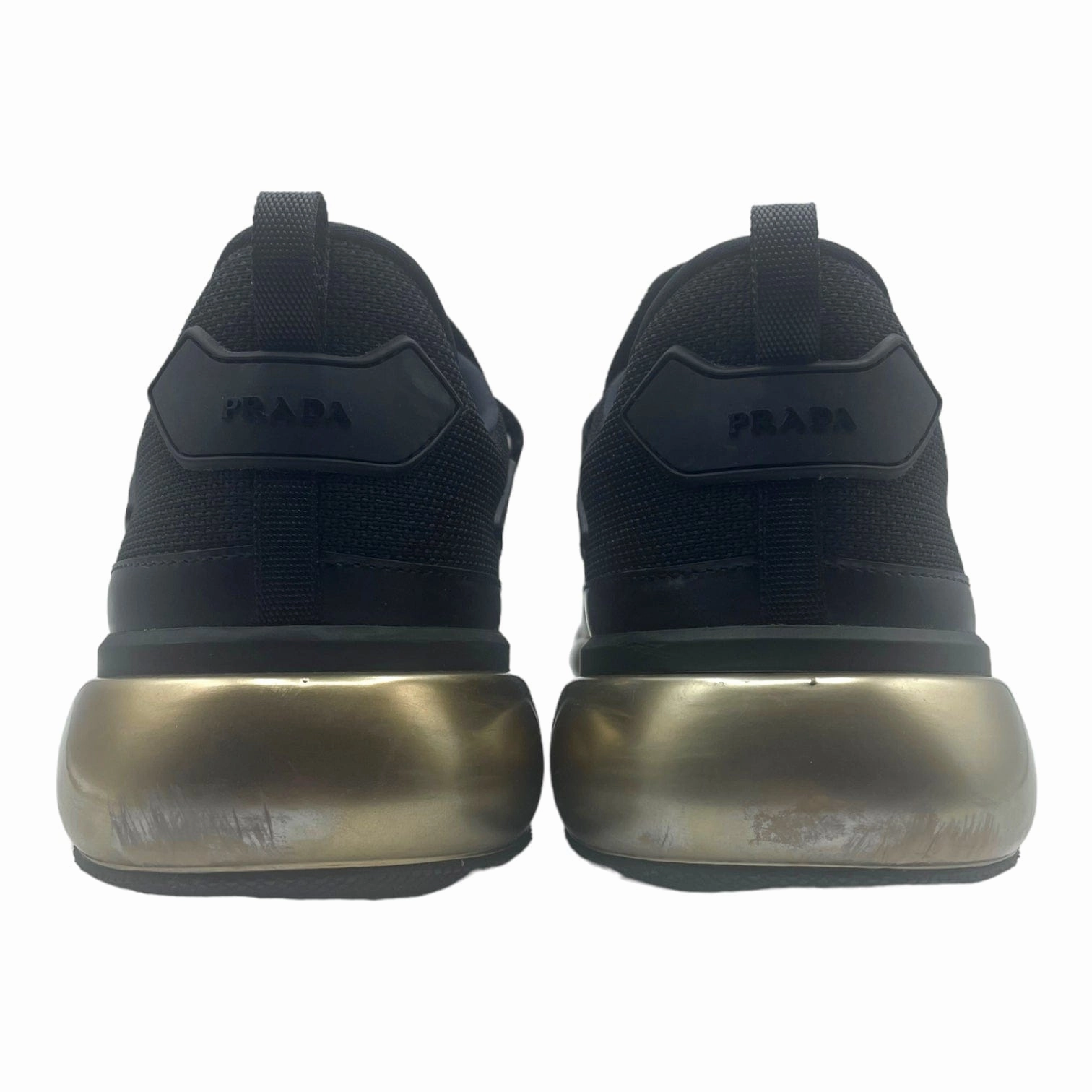 Prada Cloudbust Strap Sneaker Low Black Gold Pre-Owned