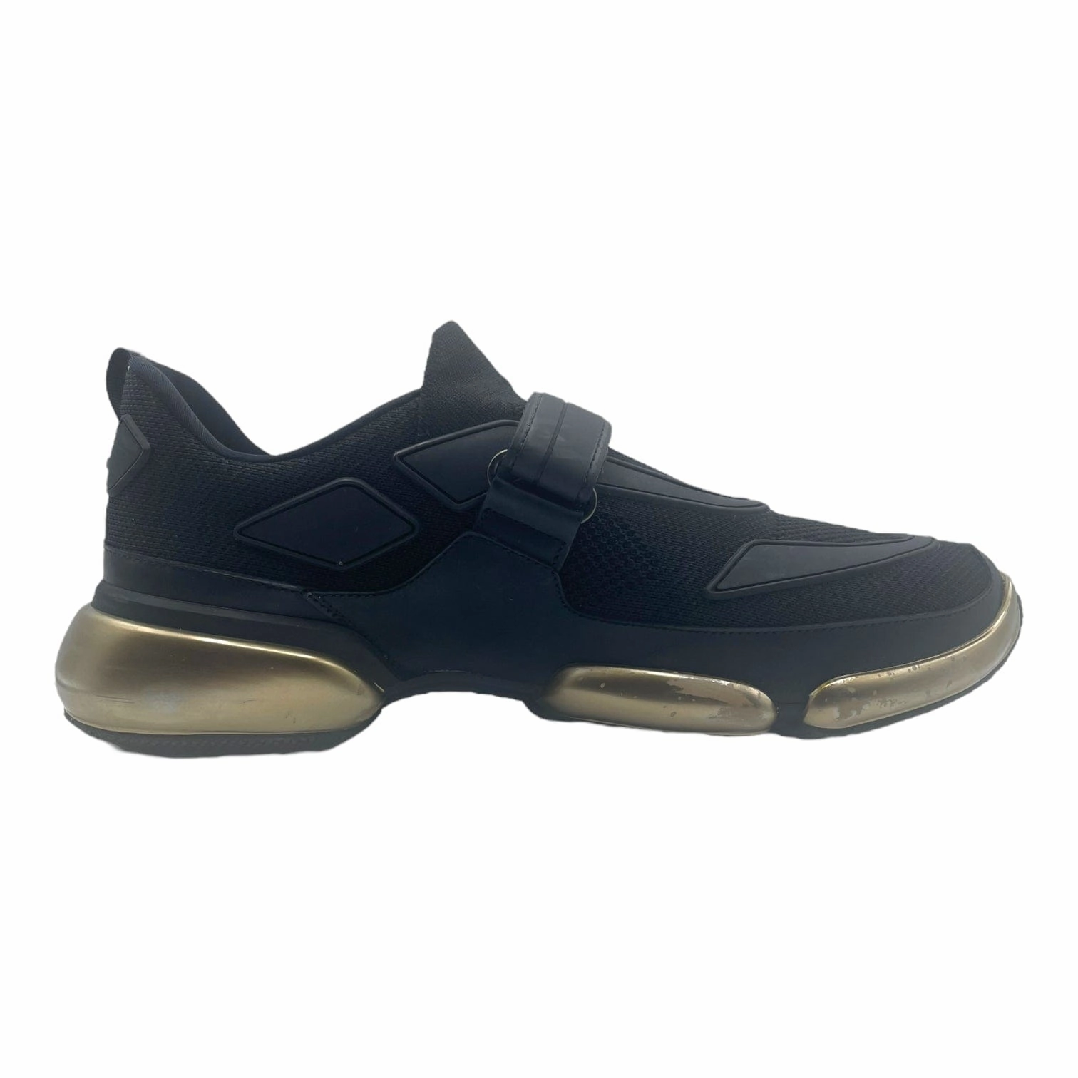 Prada Cloudbust Strap Sneaker Low Black Gold Pre-Owned