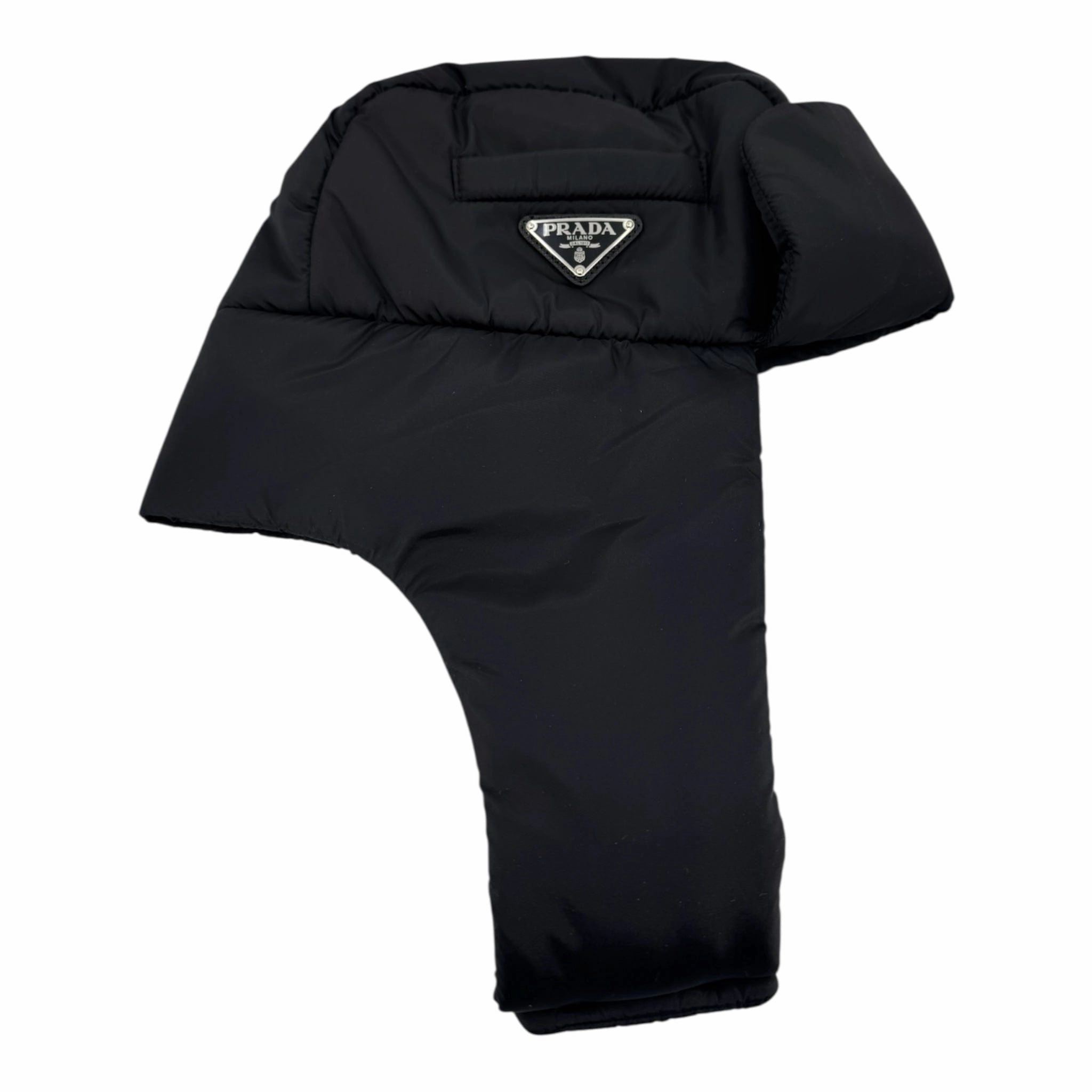 Prada Nylon Aviator Hat Black