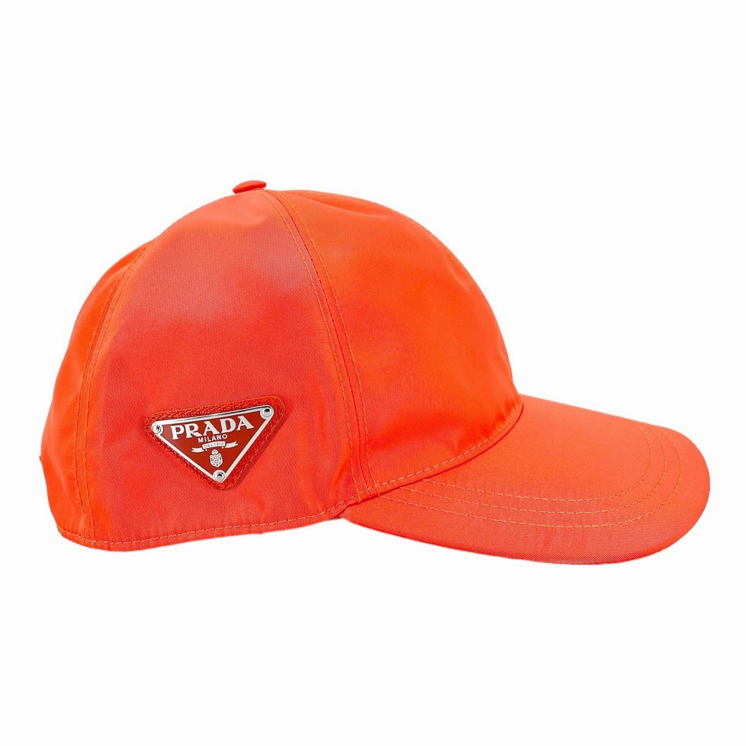 Prada Re-Nylon Baseball Hat Orange