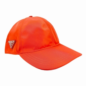 Prada Re-Nylon Baseball Hat Orange