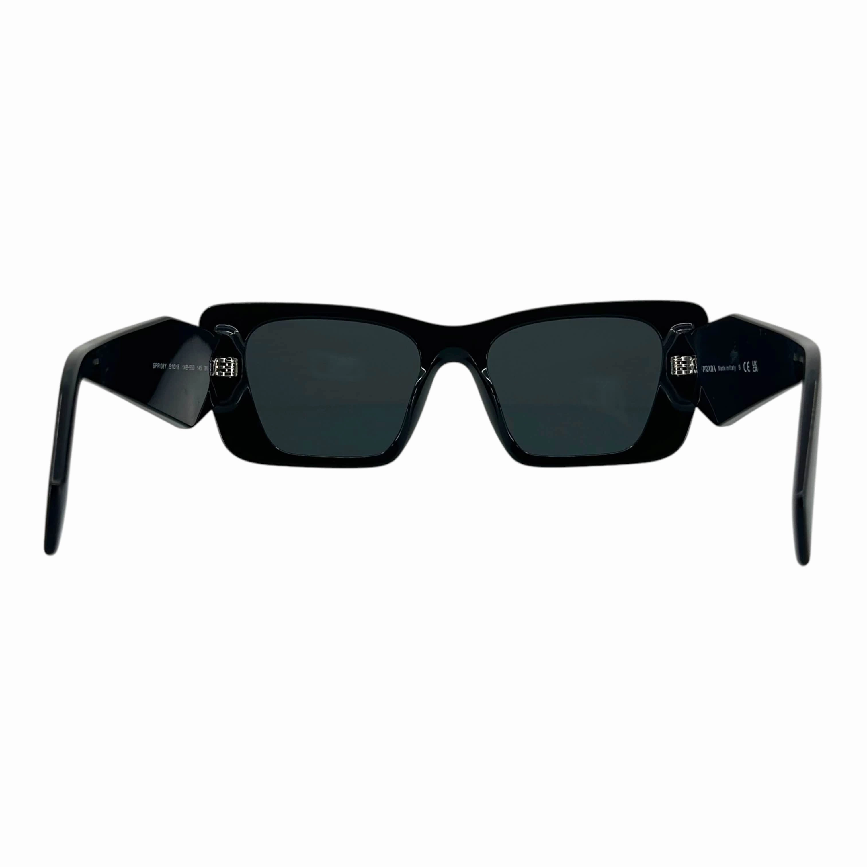 Prada Symbole Butterfly Sunglasses Black Silver
