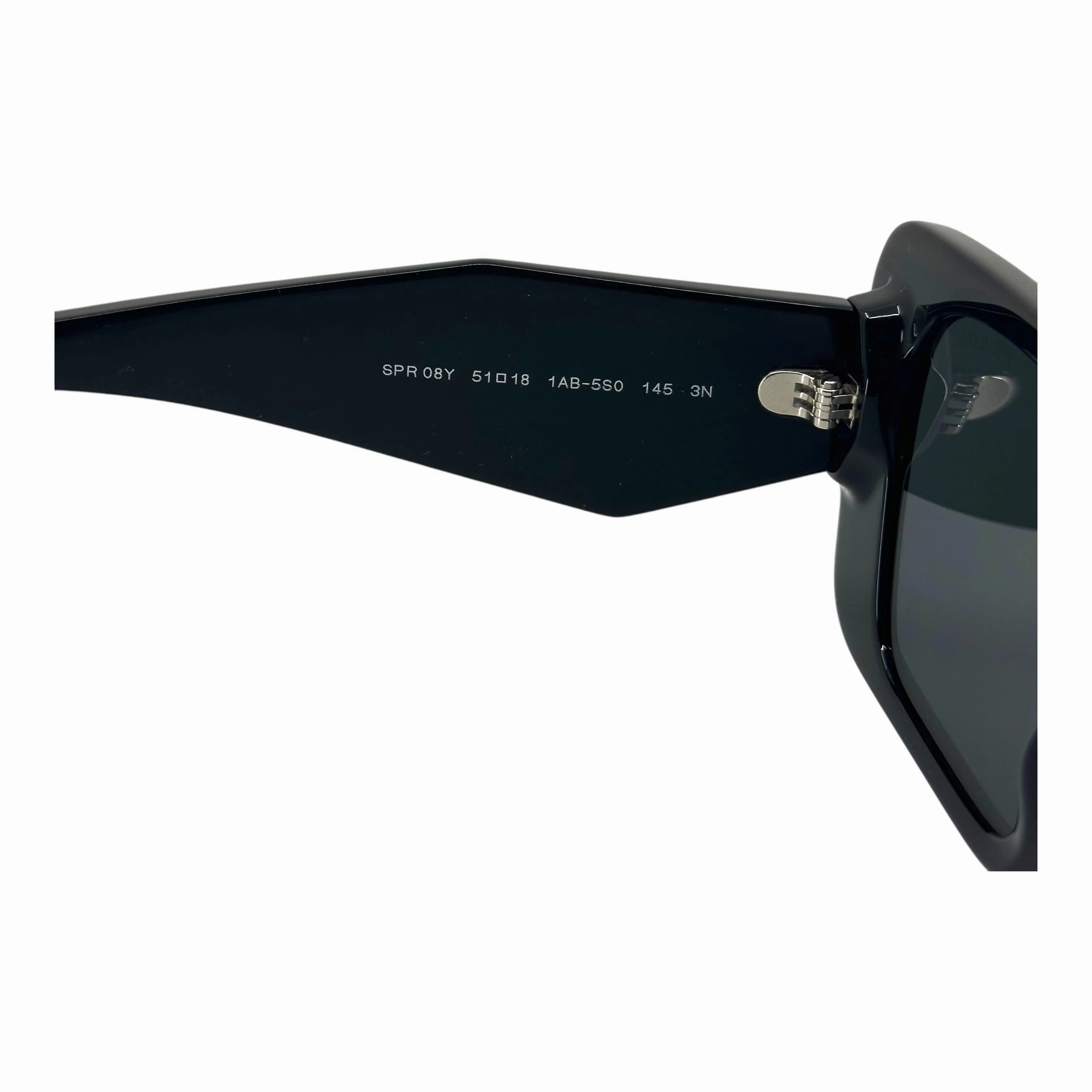 Prada Symbole Butterfly Sunglasses Black Silver