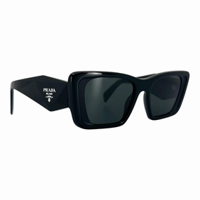 Prada Symbole Butterfly Sunglasses Black Silver
