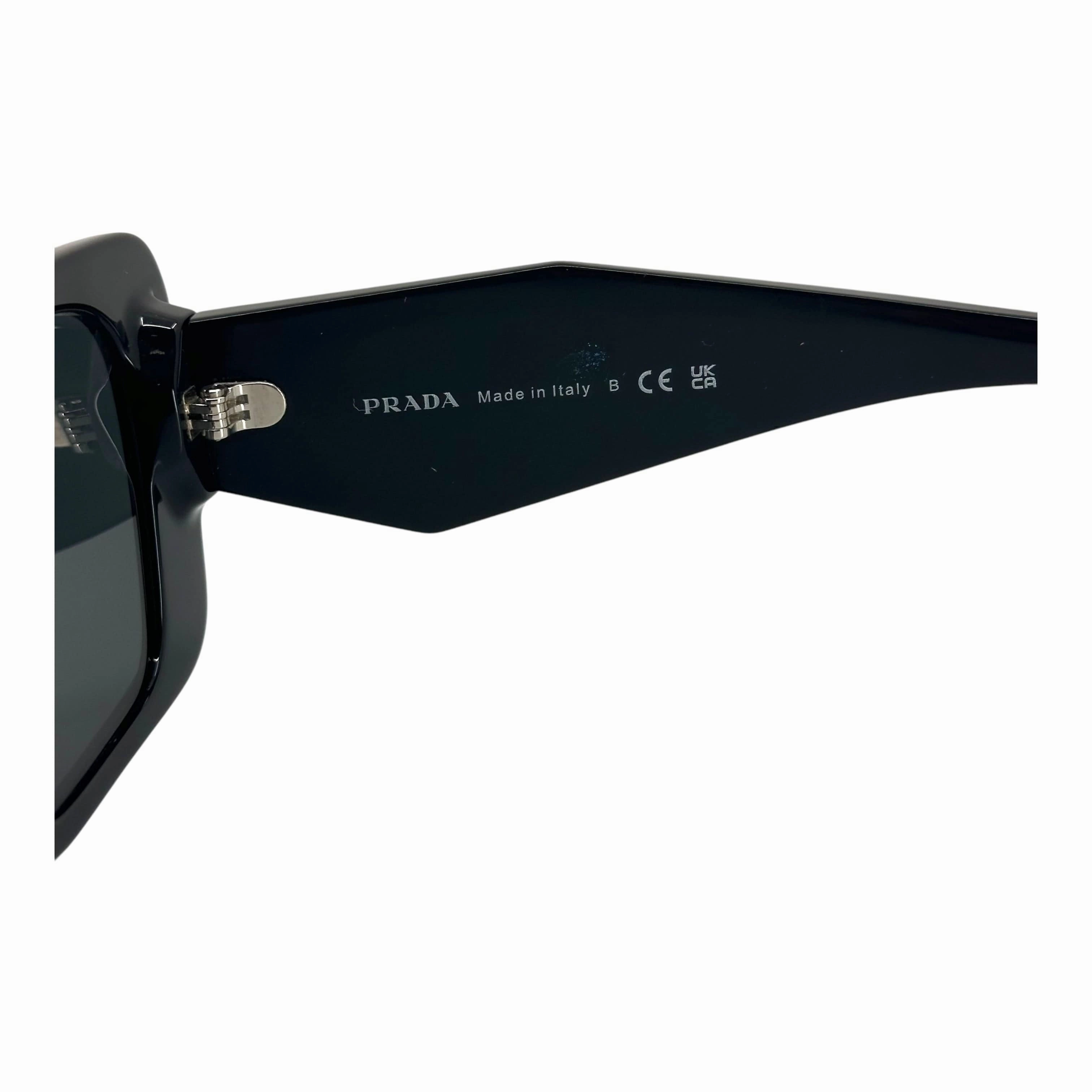 Prada Symbole Butterfly Sunglasses Black Silver