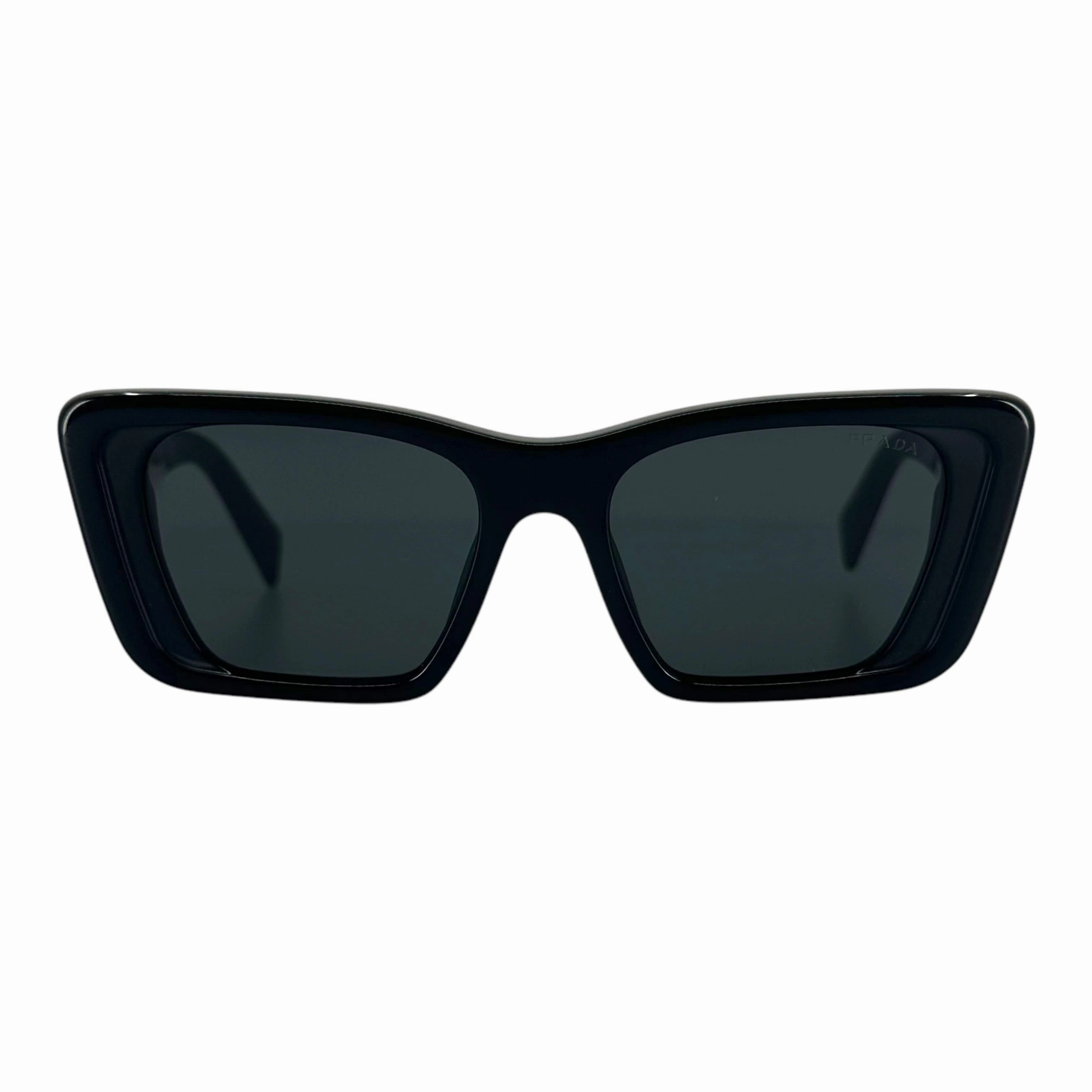 Prada Symbole Butterfly Sunglasses Black Silver