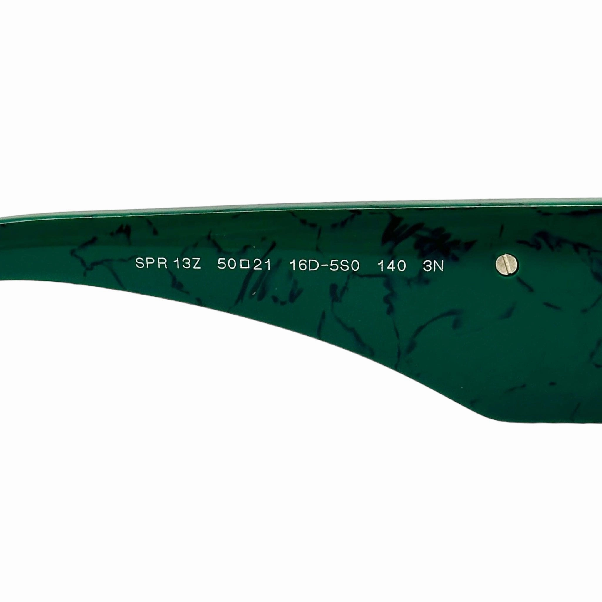 Prada Symbole Glasses Marbleized Green