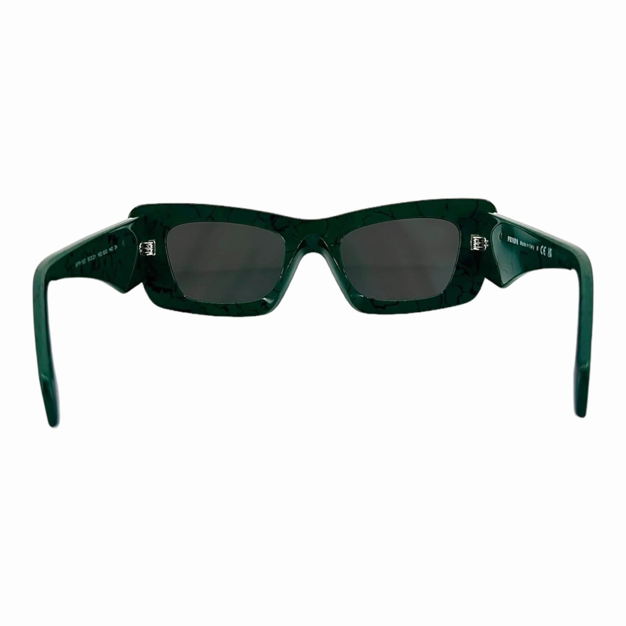 Prada Symbole Glasses Marbleized Green