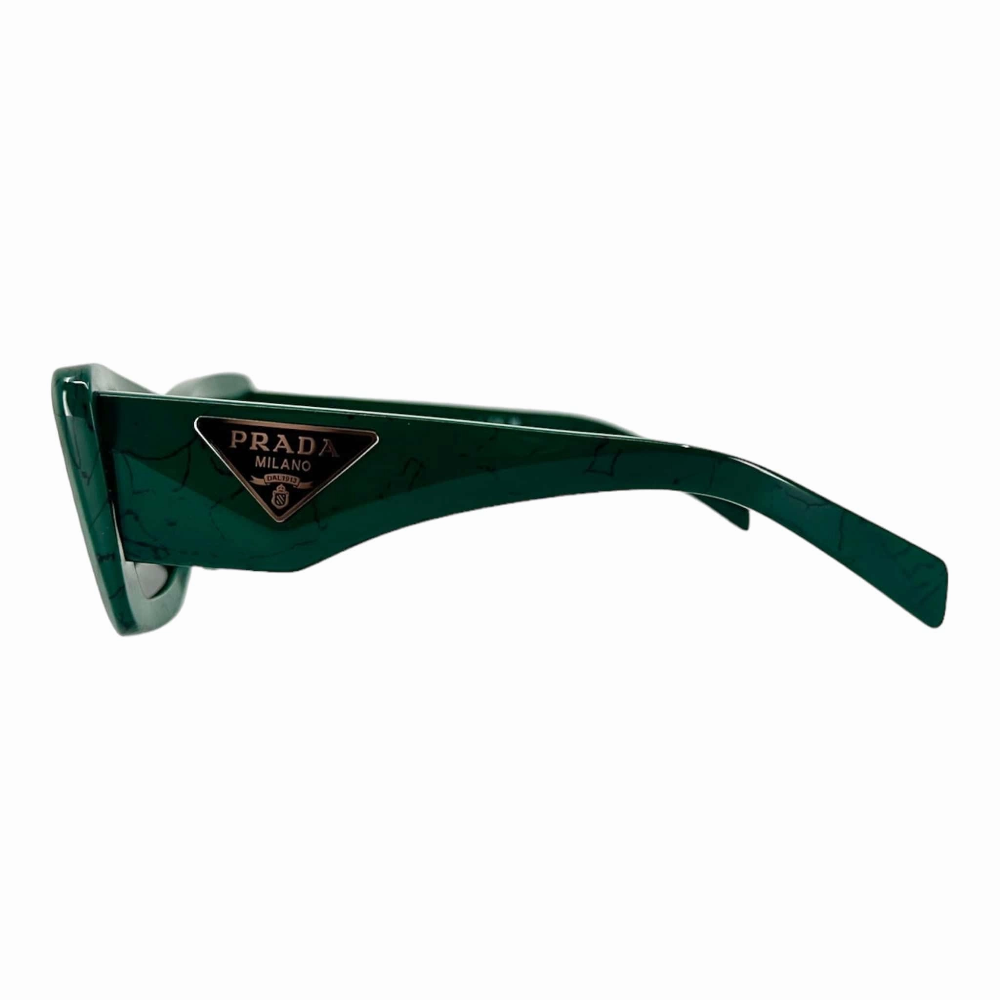 Prada Symbole Glasses Marbleized Green