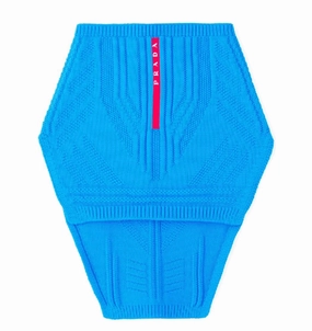 Prada Technical Neck Warmer Sky Blue