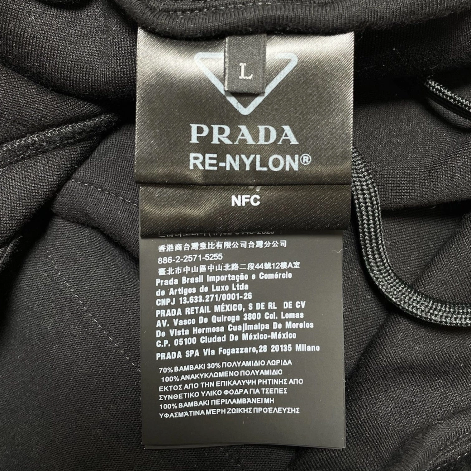 Prada Technical Re-Nylon Sweatpants Black