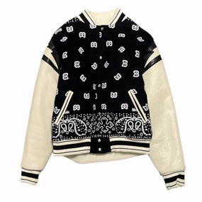 Rhude Bandana Bomber Jacket Black Pre-Owned