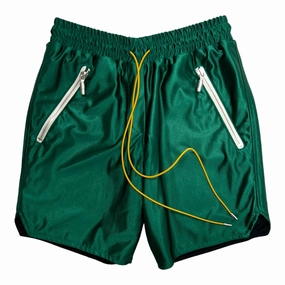Rhude Basketball Shorts Green Pre-Owned