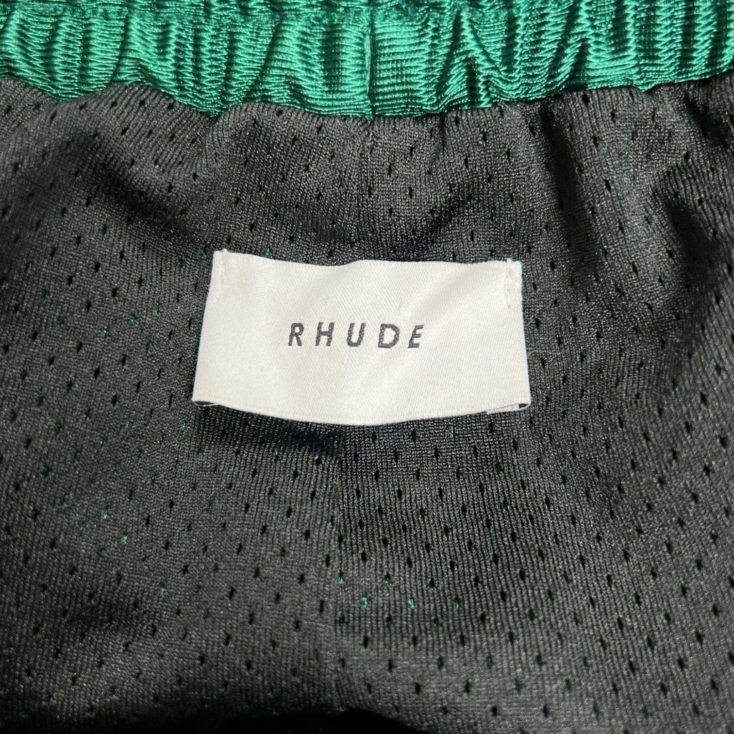 Rhude Basketball Shorts Green Pre-Owned