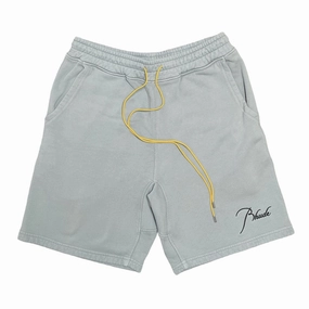 Rhude Script Logo Sweatshorts Sage