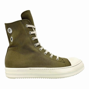 Rick Owens DRKSHDW Eyelet Sneaker High Olive Green Milk Pre-Owned