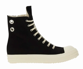 Rick Owens DRKSHDW Hollywood Eyelet Sneaker High Black Milk
