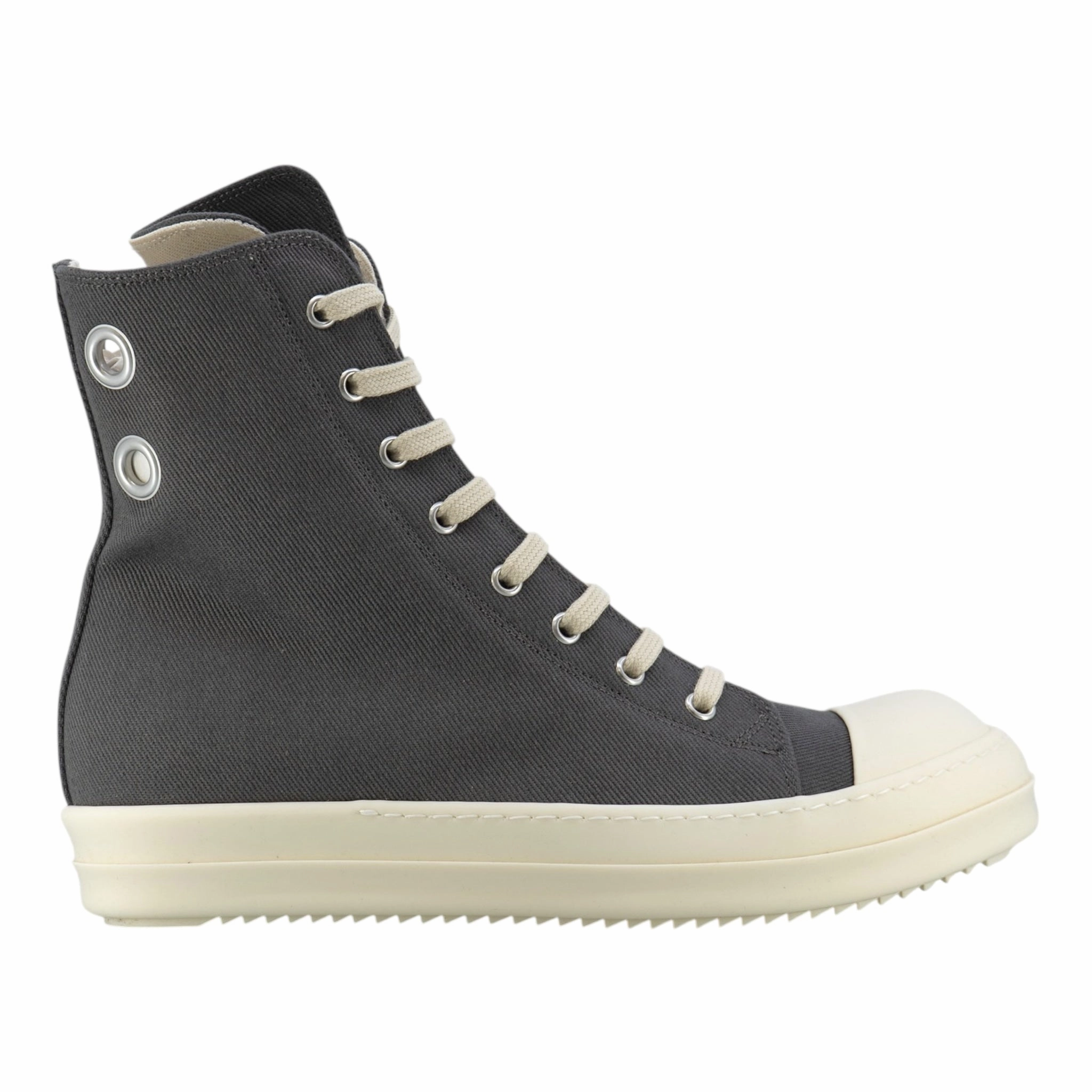 Rick Owens DRKSHDW Hollywood Eyelet Sneaker High Dark Dust Milk
