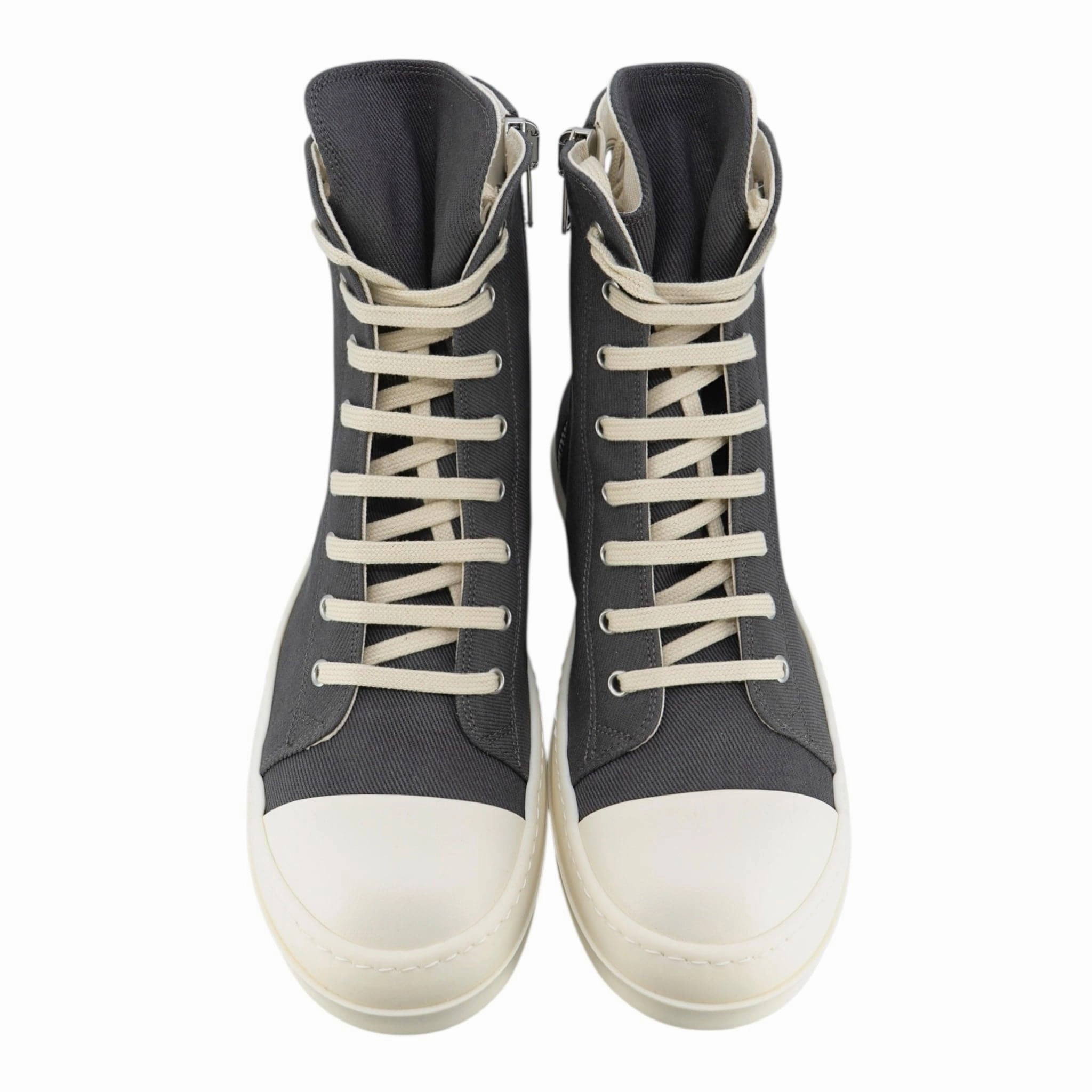 Rick Owens DRKSHDW Hollywood Eyelet Sneaker High Dark Dust Milk