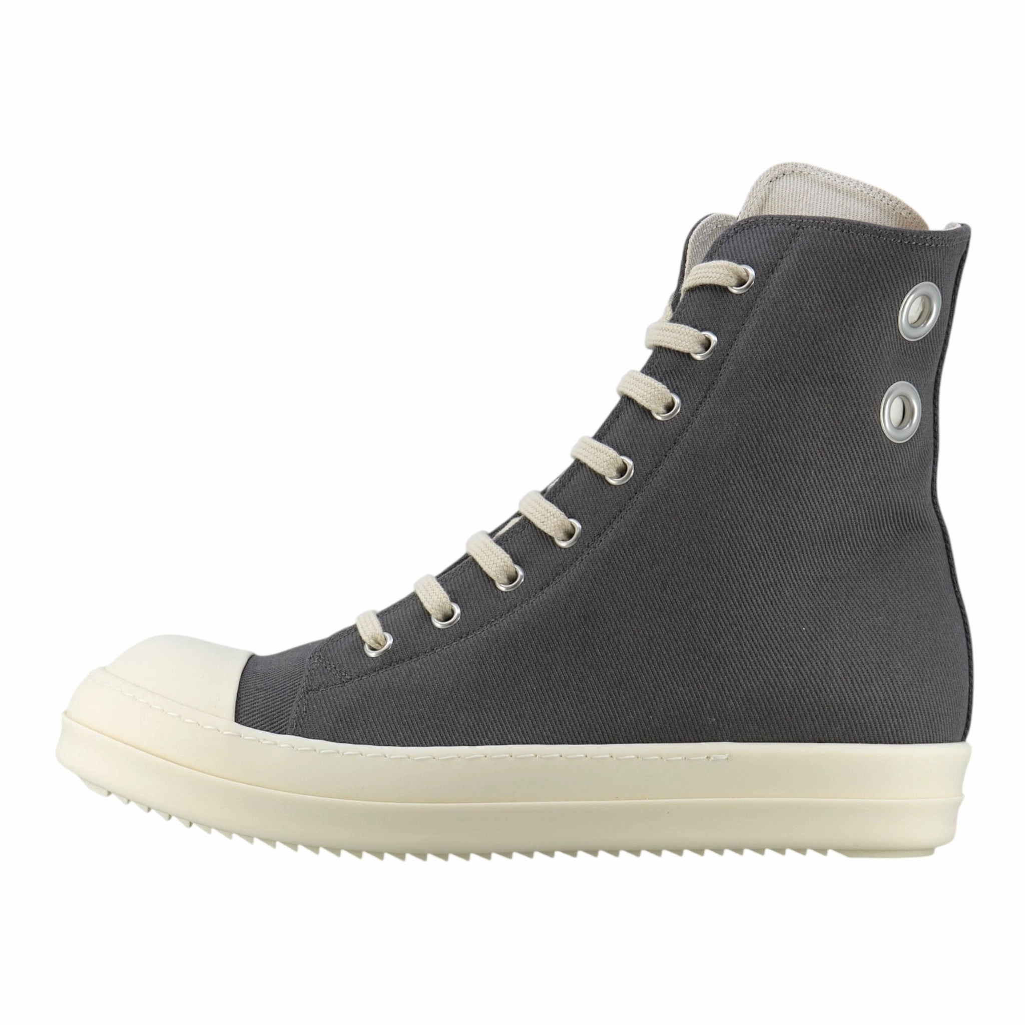 Rick Owens DRKSHDW Hollywood Eyelet Sneaker High Dark Dust Milk