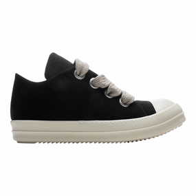 Rick Owens DRKSHDW Hollywood Jumbo Lace Puffer Sneaker Low Black Milk