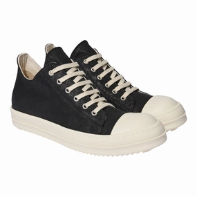 Rick Owens DRKSHDW Hollywood Sneaker Low Overdyed Foil Black Milk