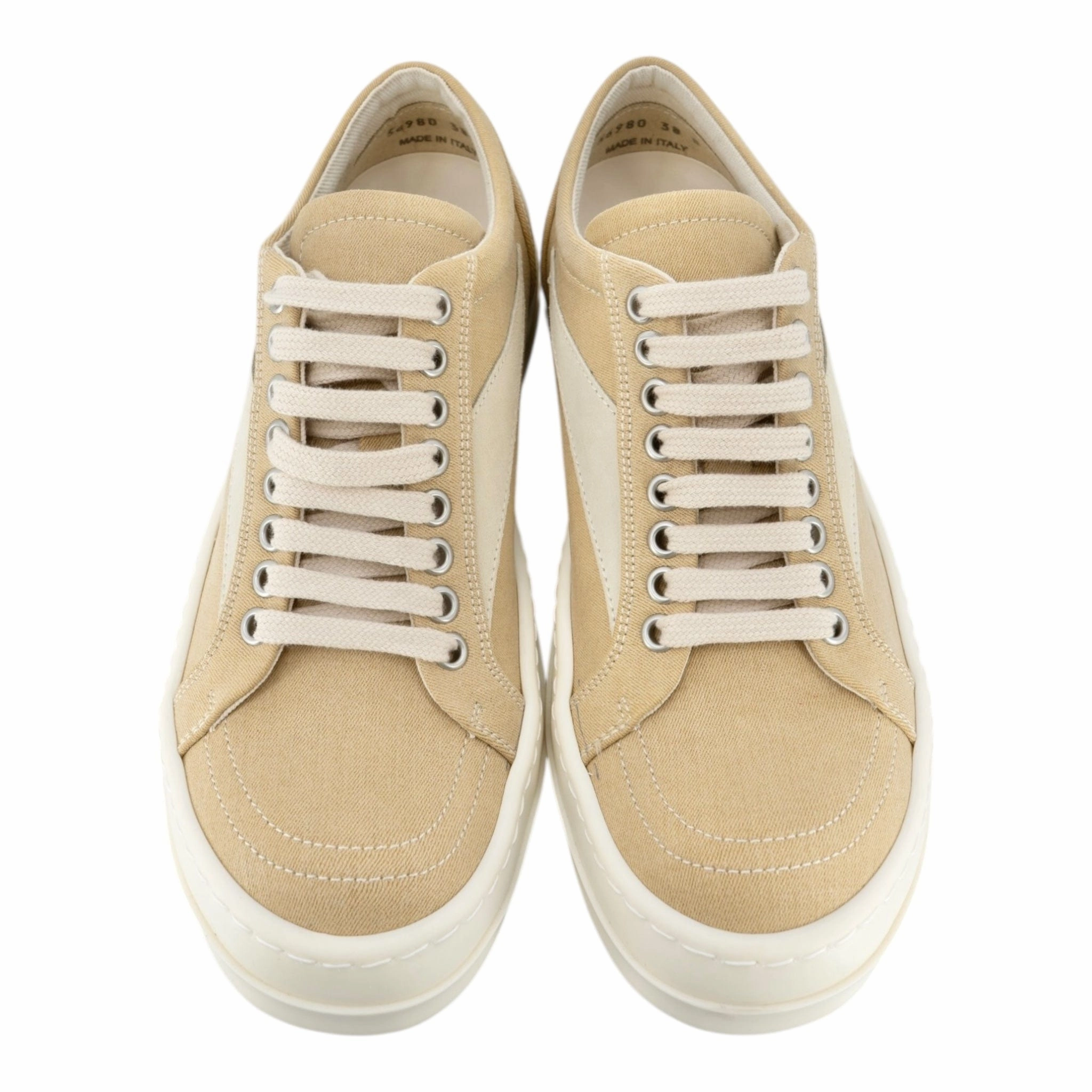 Rick Owens DRKSHDW Lido Vintage Sneaker Low Mustard Milk